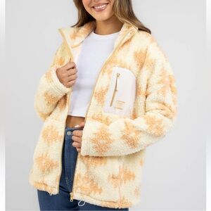 Rip Curl Woman’s Waves Polar Fleece Full Zip In Sand Size S